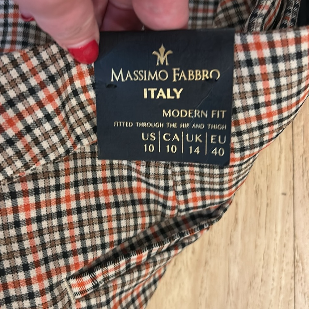NWT massimo fabbro Italy pants size 10 - Picture 5 of 7